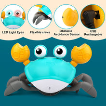 Load image into Gallery viewer, Crawling Crab Toy with Music and Light, Interactive Crawling Toys Walking Dancing Sensory Toys For Toddlers For Children