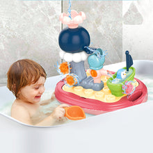 Load image into Gallery viewer, Baby Bath Toys Floating Boat Toys Baby Bath Tub Kids Bath interactive Sensory Toys with Waterwheel for Bathroom Bath time Swimming Pool