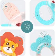 Load image into Gallery viewer, 10 Pcs Nursery Infant Rattle and Teethers Early Education Shaker Grab and Spin Baby Toys with Portable Storage Box Christmas Gift Toys