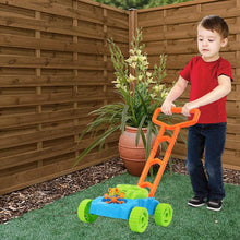 Load image into Gallery viewer, 2-in-1 Super Bubble Push along Lawnmower Toy Machine Boomerangs and UFO Flyers for Indoor and Outdoor Use–Great Christmas Gift for Kids