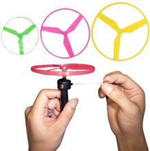 Load image into Gallery viewer, 2-in-1 Super Bubble Push along Lawnmower Toy Machine Boomerangs and UFO Flyers for Indoor and Outdoor Use–Great Christmas Gift for Kids