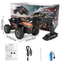 Load image into Gallery viewer, Remote Control Cars 2.4Ghz 4WD All Terrain High-Speed LED Light Off-Road RC Drift Car Buggy Hobby Electric Vehicle Toy Gifts for Kids
