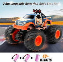 Load image into Gallery viewer, 1:18 Scale Bigfoot Remote Control Monster Truck CarsToys 2.4Ghz All Terrain Racing Car Off-Road Rechargeable RC Crawler Cars Gift for Kids