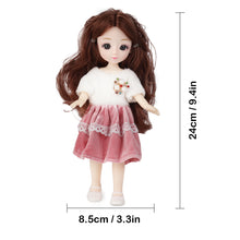 Load image into Gallery viewer, Baby Doll with The Tote Bag Playset Including 11.5" Doll Plush Fashion Outfits Brooch Adjustable Strap Fluffy Bunny Handbags for Kids