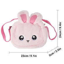 Load image into Gallery viewer, Baby Doll with The Tote Bag Playset Including 11.5" Doll Plush Fashion Outfits Brooch Adjustable Strap Fluffy Bunny Handbags for Kids