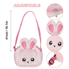 Load image into Gallery viewer, Baby Doll with The Tote Bag Playset Including 11.5" Doll Plush Fashion Outfits Brooch Adjustable Strap Fluffy Bunny Handbags for Kids