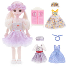 Load image into Gallery viewer, Baby Doll Toy Girl Doll Dress-Up Doll Toy Set with Doll Clothes and Accessories for 3 4 5 6 Years Old Girls Gift for Birthdays and Christmas