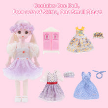 Load image into Gallery viewer, Baby Doll Toy Girl Doll Dress-Up Doll Toy Set with Doll Clothes and Accessories for 3 4 5 6 Years Old Girls Gift for Birthdays and Christmas