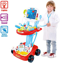 Load image into Gallery viewer, Little Doctor Kids Medical Center Hospital Portable Role Play Set with Accessories