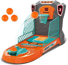 Load image into Gallery viewer, Kids Mini Basketball Hoop Shooting Target Game Toy Indoor Outdoor Desktop Table Sized Basketball Court Moveable Basket Light and Score