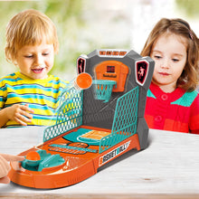 Load image into Gallery viewer, Kids Mini Basketball Hoop Shooting Target Game Toy Indoor Outdoor Desktop Table Sized Basketball Court Moveable Basket Light and Score