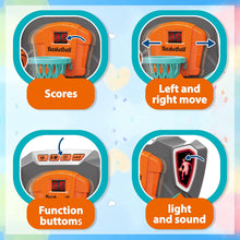 Load image into Gallery viewer, Kids Mini Basketball Hoop Shooting Target Game Toy Indoor Outdoor Desktop Table Sized Basketball Court Moveable Basket Light and Score