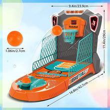 Load image into Gallery viewer, Kids Mini Basketball Hoop Shooting Target Game Toy Indoor Outdoor Desktop Table Sized Basketball Court Moveable Basket Light and Score