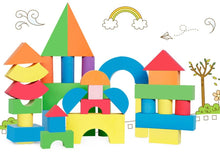 Load image into Gallery viewer, Early Education 131 Piece Creative Educational EVA Jumbo Foam Building Construction Blocks for Kids