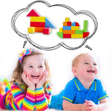 Load image into Gallery viewer, Early Education 131 Piece Creative Educational EVA Jumbo Foam Building Construction Blocks for Kids