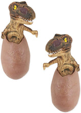 Load image into Gallery viewer, Remote Control Dinosaur Toy with Walking Simulated Roaring Fire Breathing Effect and Head-Shaking Functions for Kids 3 Mini Dino Figures