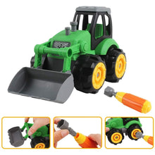 Load image into Gallery viewer, 28 Pcs Farm Yard Play Set with DIY Take Apart Push Along Tractor and Trailers Educational Toys Great Birthday Christmas Gift