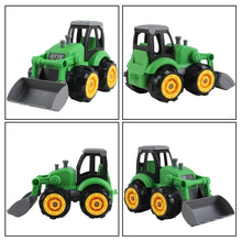 Load image into Gallery viewer, 28 Pcs Farm Yard Play Set with DIY Take Apart Push Along Tractor and Trailers Educational Toys Great Birthday Christmas Gift