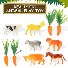 Load image into Gallery viewer, 31 Pieces Die Cast Model Machinery DIY Farm Tractor Vehicle Carriage Trucks and Storage Box Toy Farm Animals Detachable Tractor for Kids