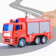 Load image into Gallery viewer, Fire Rescue Trucks Play Set with Removable Accessories Water Hose Lights and Sounds  Early Education Toy Car for Kids (2 Pack)