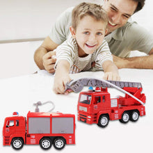 Load image into Gallery viewer, Fire Rescue Trucks Play Set with Removable Accessories Water Hose Lights and Sounds  Early Education Toy Car for Kids (2 Pack)
