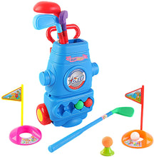 Load image into Gallery viewer, Young Golfers Fun Beginners Golf Club Play Set Kit for Kids – Golf Clubs, Cart, Holes and Play Balls Included