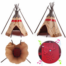 Load image into Gallery viewer, Deluxe Wild West Action Figures Play Set Including Horse Cart, Animals and Tipi with Light, Music and Variety of Accessories