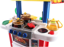 Load image into Gallery viewer, Kitchen Playset Happy Little Chef Pretend Play for Toddlers with Lights, Sounds, Real Water Features and Accessories Included