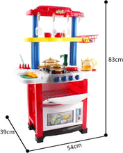Load image into Gallery viewer, Kitchen Playset Happy Little Chef Pretend Play for Toddlers with Lights, Sounds, Real Water Features and Accessories Included