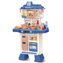 Load image into Gallery viewer, Kitchen Role Play Toy Set w/ Light Analog Sound Realistic Oven Microwave Press Water Faucet Kitchenware Birthday Christmas Gift for Kids
