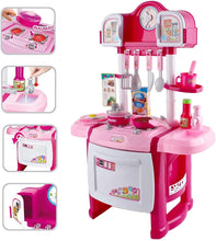 Load image into Gallery viewer, 'My Little Chef' Miniature Kitchen Playset Role Playing Game with Light and Sound Water Features Christmas Gift Toys PINK