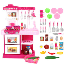 Load image into Gallery viewer, ¡®My Little Chef¡¯ Kitchen Play Set with 30 Accessories, Light and Sound Features (Pink)