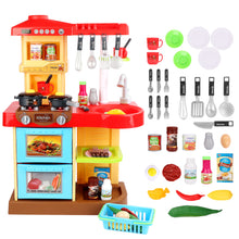 Load image into Gallery viewer, My Little Chef¡¯ Kitchen Play Set with 30 Accessories, Light and Sound Features (Red)
