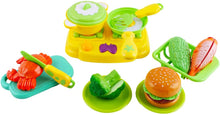 Load image into Gallery viewer, Pretend 42 Piece Play Food Cutting Toy Kitchen Set - Educational Learning for Kids with Storage Box