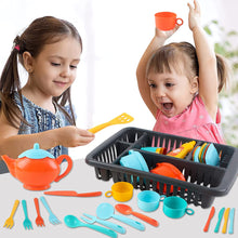 Load image into Gallery viewer, Kitchen Drainer Cooking Dishes Play Set with Over 40 Kitchen Accessories for Kids- Great Gift