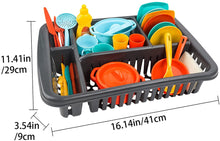 Load image into Gallery viewer, Kitchen Drainer Cooking Dishes Play Set with Over 40 Kitchen Accessories for Kids- Great Gift