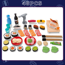 Load image into Gallery viewer, 48PCS Sushi Play Set, Kitchen Pretend Toy Color Changing Sushi, Play Food Accessories, Birthday for Boys or Girls