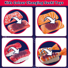Load image into Gallery viewer, 48PCS Sushi Play Set, Kitchen Pretend Toy Color Changing Sushi, Play Food Accessories, Birthday for Boys or Girls