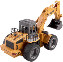 Load image into Gallery viewer, RC Digger Truck 6 Channel Full Functional Excavator Front Loader Remote Control Construction Truck Dumper with Lights & Sounds 2.4Ghz