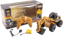 Load image into Gallery viewer, RC Digger Truck 6 Channel Full Functional Excavator Front Loader Remote Control Construction Truck Dumper with Lights & Sounds 2.4Ghz