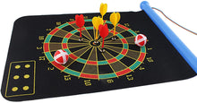 Load image into Gallery viewer, Double Sided Magnetic Dart Board Game for Kids with 8 Magnetic Darts and 8 Sticky Balls Included – Great for Kids Teens and Adults