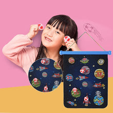 Load image into Gallery viewer, Double Sided Magnetic Dart Board Game for Kids with 8 Magnetic Darts and 8 Sticky Balls Included – Great for Kids Teens and Adults