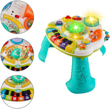 Load image into Gallery viewer, Multifunctional Activity Learning Table with a Microphone, Plenty Musical Features, Light and Bluetooth Function Great Gift for Kids