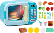 Load image into Gallery viewer, Kitchen Electric Microwave Play Set with Realistic Light, Sound & Accessories Included