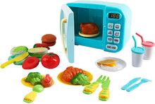 Load image into Gallery viewer, Kitchen Electric Microwave Play Set with Realistic Light, Sound & Accessories Included
