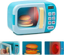 Load image into Gallery viewer, Kitchen Electric Microwave Play Set with Realistic Light, Sound & Accessories Included