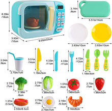 Load image into Gallery viewer, Kitchen Electric Microwave Play Set with Realistic Light, Sound & Accessories Included