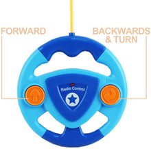 Load image into Gallery viewer, 2 Dolls Remote Control Cartoon Car for Toddlers with Light Music RC Police Car Toys Prefect Birthday Xmas Gift Present for Kids