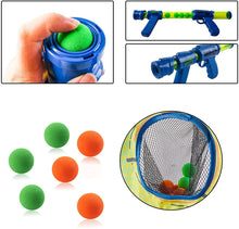 Load image into Gallery viewer, Moving Shooting Target Game with 2 Air Shooting Guns, 30 Foma Balls, Practise Sport Electric Scoring Outdoor Garden toys for Kids