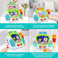 Load image into Gallery viewer, Music Toy Karaoke Machine with Singing Recording, Cool Sound Effect, Soft Lights and Non Electronic Screen for Kids